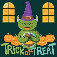 Halloween Trick or treat vector