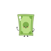 Cute funny money expression character. Vector hand drawn cartoon mascot character illustration icon. Isolated on white background. business character concept