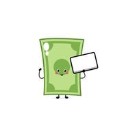 Cute funny money expression character. Vector hand drawn cartoon mascot character illustration icon. Isolated on white background. business character concept