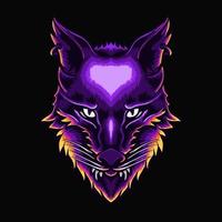 Wolf head vector illustration