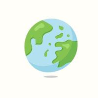 Planet Earth. Vector illustration in flat style