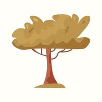 Beautiful tree. Vector illustration in flat style