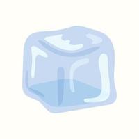 un trozo de hielo. ilustración vectorial en estilo plano vector