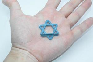 Star of David Jewish symbol made of plastic photo