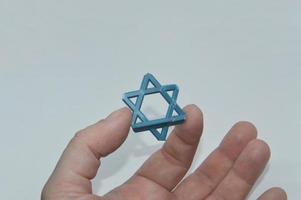 Star of David Jewish symbol made of plastic photo