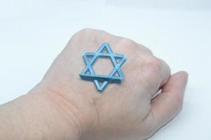 Star of David Jewish symbol made of plastic photo