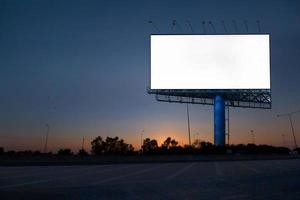 Blank billboard for advertisement photo