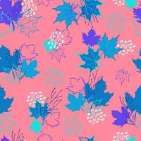 autumn leaves vector seamless pattern. background for fabrics, prints, packaging and postcards