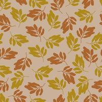 autumn leaves vector seamless pattern. background for fabrics, prints, packaging and postcards