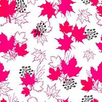 autumn leaves vector seamless pattern. background for fabrics, prints, packaging and postcards