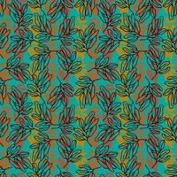 autumn leaves vector seamless pattern. background for fabrics, prints, packaging and postcards