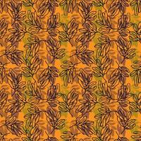 autumn leaves vector seamless pattern. background for fabrics, prints, packaging and postcards