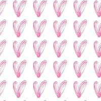 vector seamless pattern small hearts