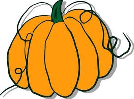 Autumn clip art hand painted, isolated. Halloween pumpkin. Vector cartoon Illustration.  for invitations, greeting cards, print, banners, poster, fashion design, banner halloween party holiday