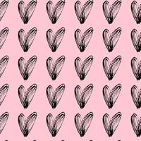 vector seamless pattern small hearts