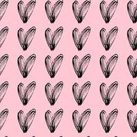 vector seamless pattern small hearts