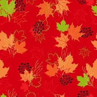 autumn leaves vector seamless pattern. background for fabrics, prints, packaging and postcards