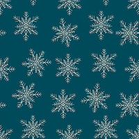 snowflakes vector seamless pattern. Winter background for cards, invitations and wrapping paper