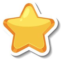 A simple star sticker vector