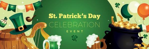 Saint Patricks Celebration Poster vector