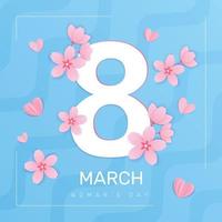 8 March Day Composition vector