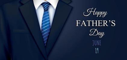 Fathers Suit Horizontal Composition vector