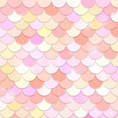 Fantasy mermaid scales seamless pattern