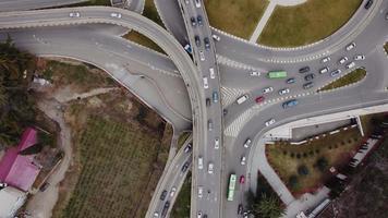 antenne de trafic routier video