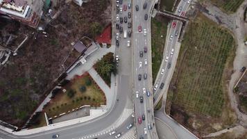 Highway Traffic Aerial video