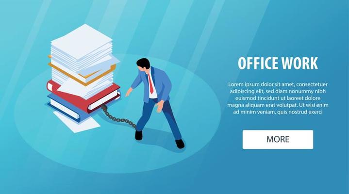 Office Work Horizontal Banner