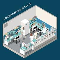 Medical Tests Laboratory Composition vector