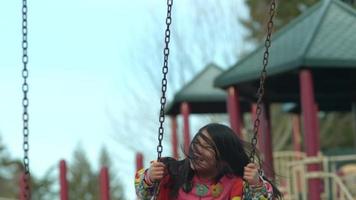 Girl swinging in slow motion shot on Phantom Flex 4K at 500 fps video