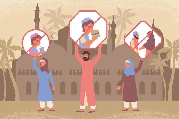 Ramadan Restrictions Flat Composition