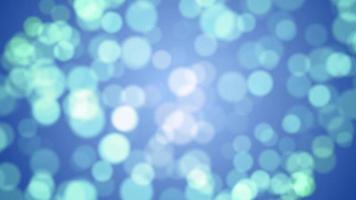 animação de loop de fundo de partícula azul bokeh video