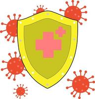 Shield for covid-19 vaccine design vector