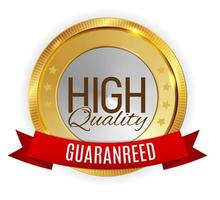High Quality Golden Label Sign. Vector Illustration