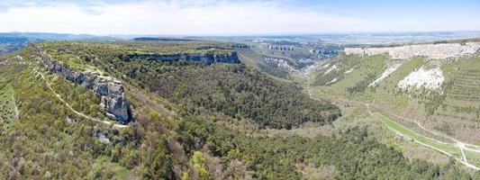 Aerial view on medieval fortress Mangup Kale, Crimea. photo