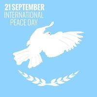 21 September International Peace Background. Vector Illustration