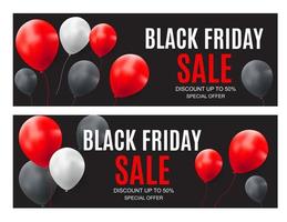 Black Friday Sale Inscription Banner Design Template. vector