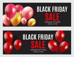 Black Friday Sale Inscription Banner Design Template. vector