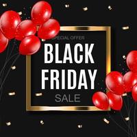 Black Friday Sale Inscription Banner Design Template. vector