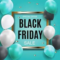 Black Friday Sale Inscription Banner Design Template. vector