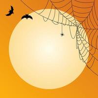 Halloween Background Template with Empty Place for Text vector