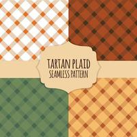 Tartan plaid seamless pattern background. Vector Illustration