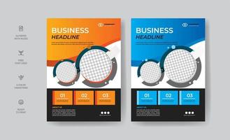 Modern Business Flyer Design Print Ready vector
