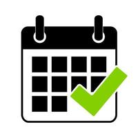 Calendar Icon. Concept of Schedule, appointment. vector