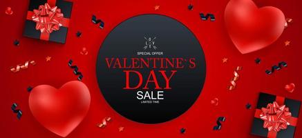 Happy Valentines Day Sale Background,  poster, card, invitation vector