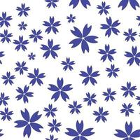 Seamless Simple Pattern Background with Flowers. vector