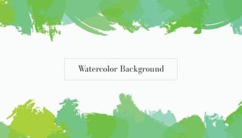 green watercolor abstract background design template vector