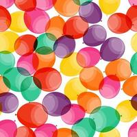 Happy Birthday party Seamless Pattern Background with Balloons vector